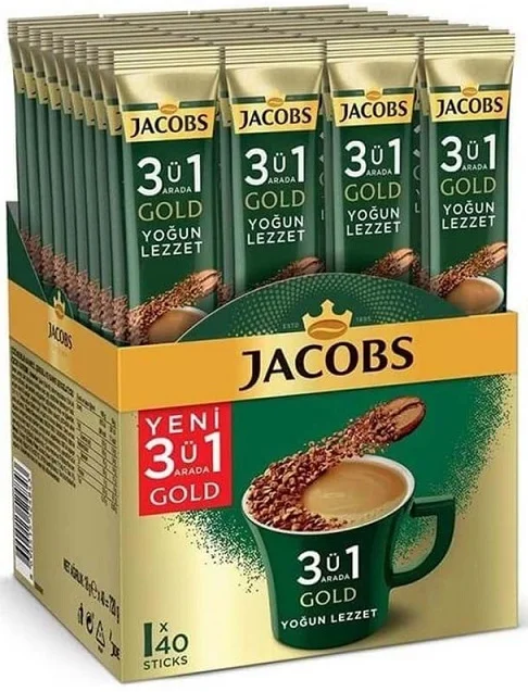 JACOBS KAHVE 3 Ü 1 ARADA YOĞUN LEZZET 18g  x 40 ADET 4091489