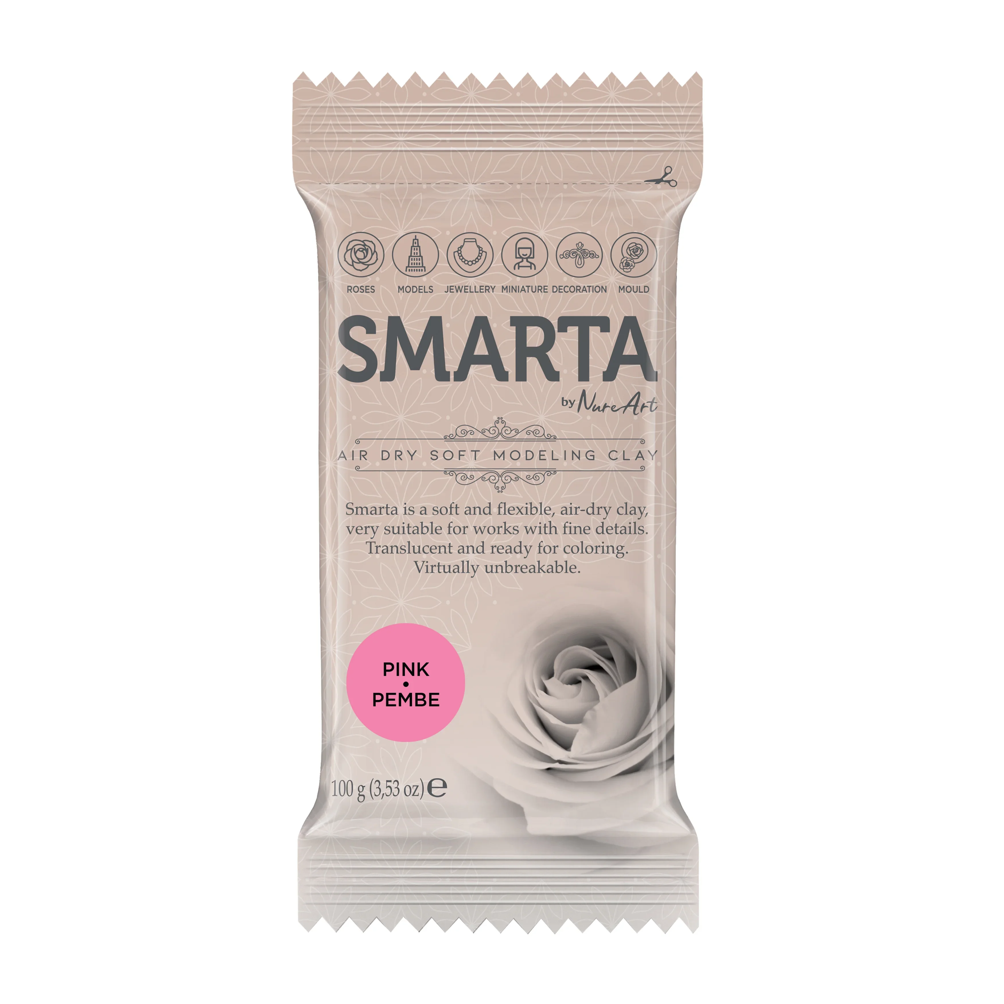 SMARTA MODELLEME HAMURU HAVA İLE KURUYAN 100 GR PEMBE 30000113