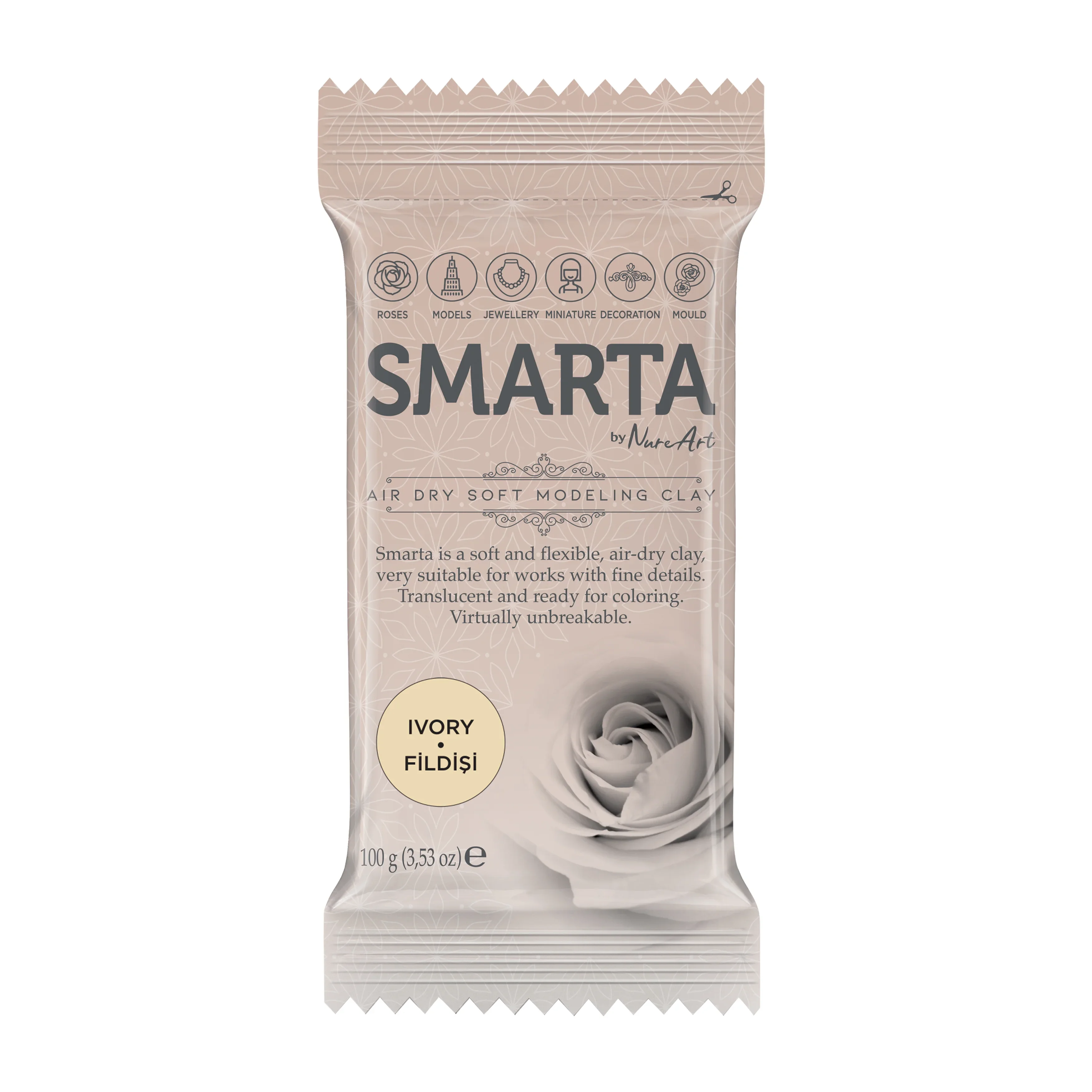 SMARTA MODELLEME HAMURU HAVA İLE KURUYAN 100 GR FİLDİŞİ 30000119