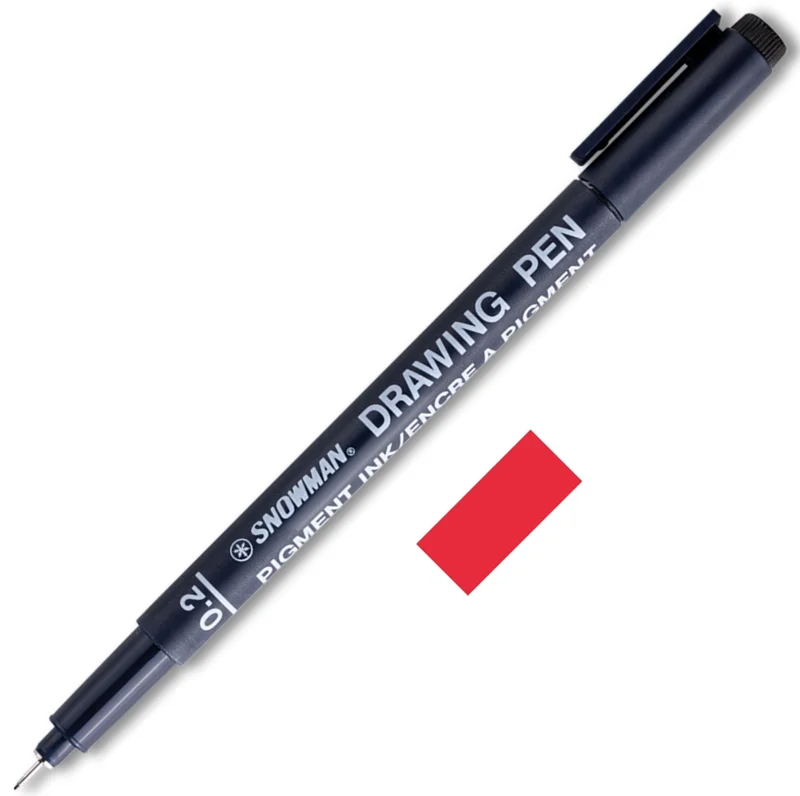 SNOWMAN ÇİZİM KALEMİ DRAWING 0.2 KIRMIZI 700D