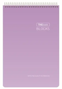 GIPTA BLOKNOT THEBOOK BLOCKS 17X24 SPİRALLİ SERT KAPAK 100 YP. KARELİ 5525