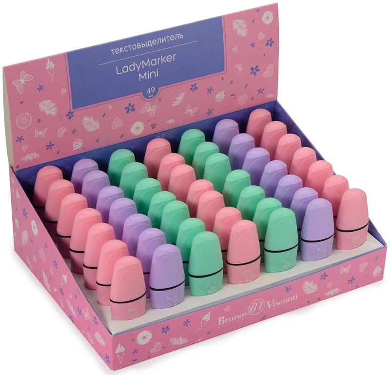 BRUNO VISCONTI FOSFORLU KALEM LADYMARKER MİNİ PASTEL 22-0065