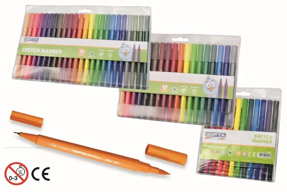 GIPTA KEÇELİ KALEM FIRÇA UÇ+FINELINER 24 RENK K425300