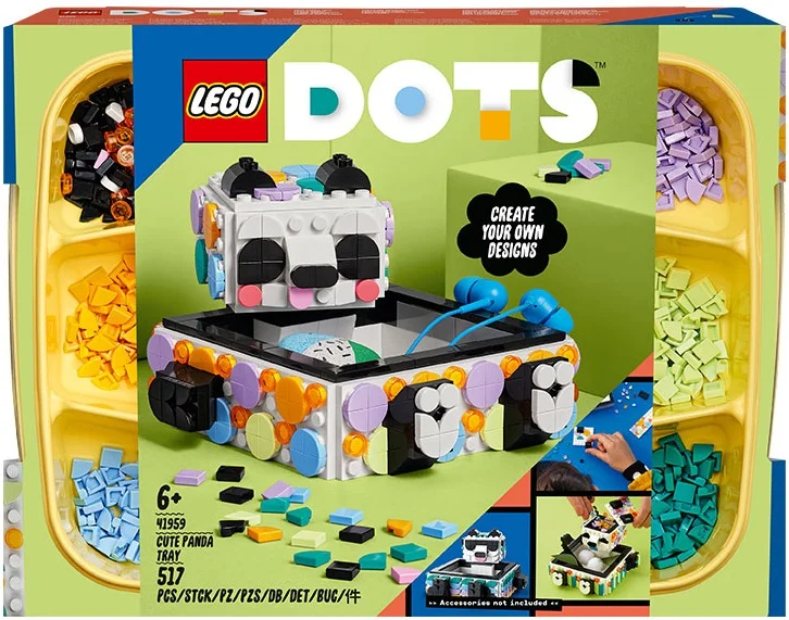 ADORE LEGO DOTS CUTE PANDA TRAY ADR-LGD41959
