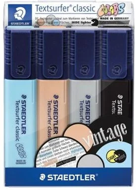 STAEDTLER FOSFORLU KALEM TEXTSURFER CLASSIC PASTEL RENKLER 4 LÜ SET 364 CWP4