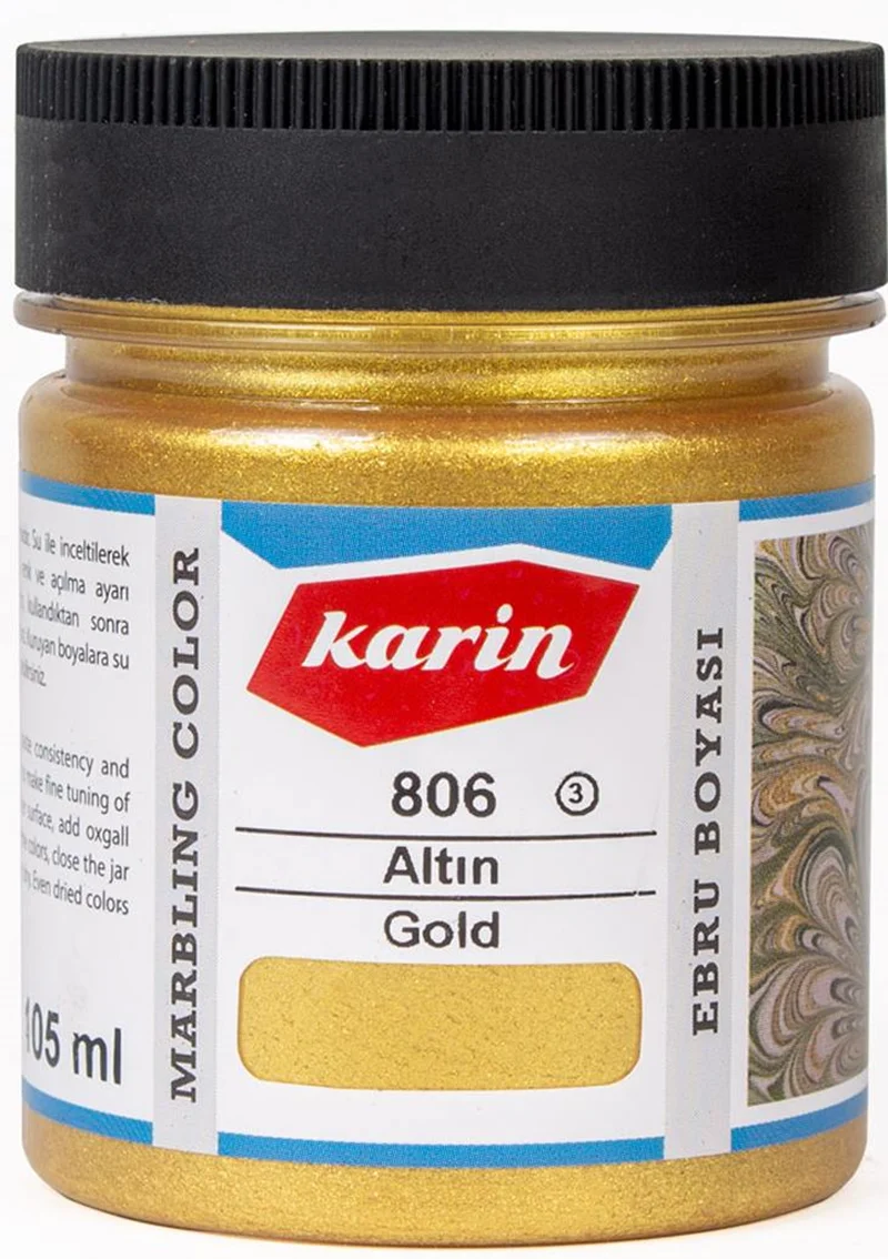 KARİN EBRU BOYASI 105 ML 806 ALTIN 61806105