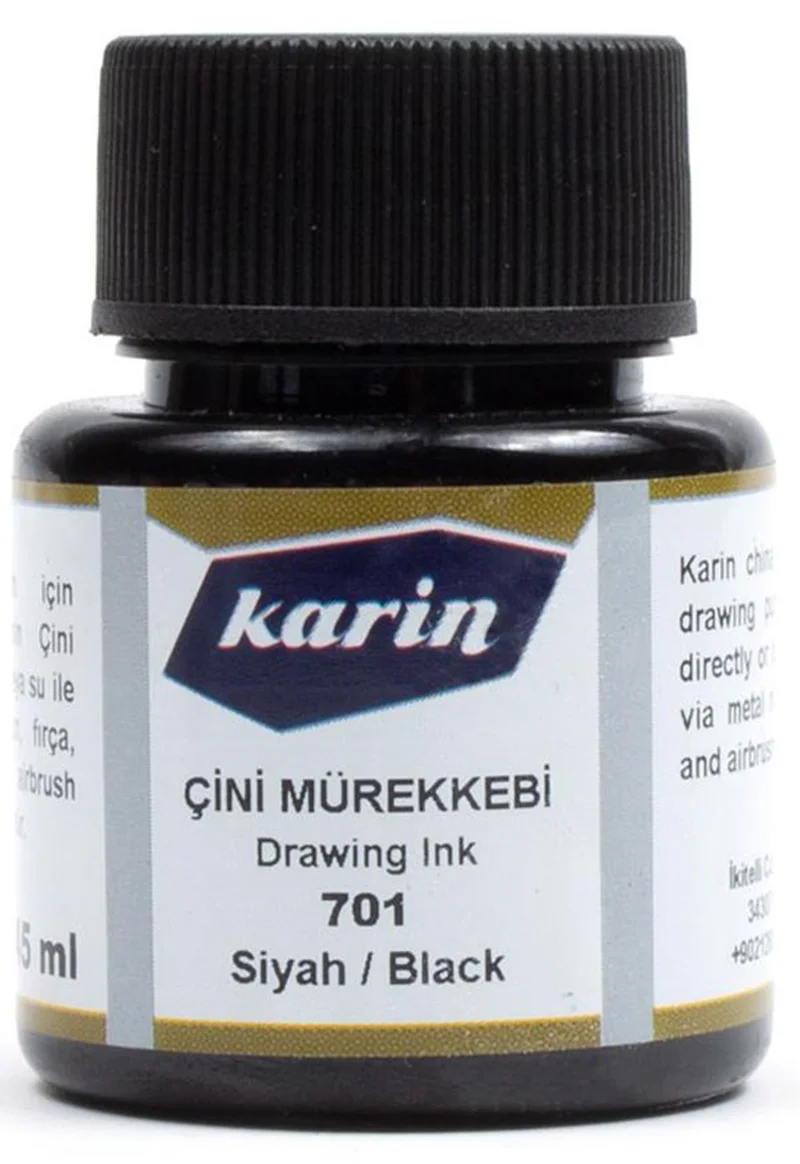 KARİN ÇİNİ MÜREKKEBİ 45 ML SİYAH 6221701045