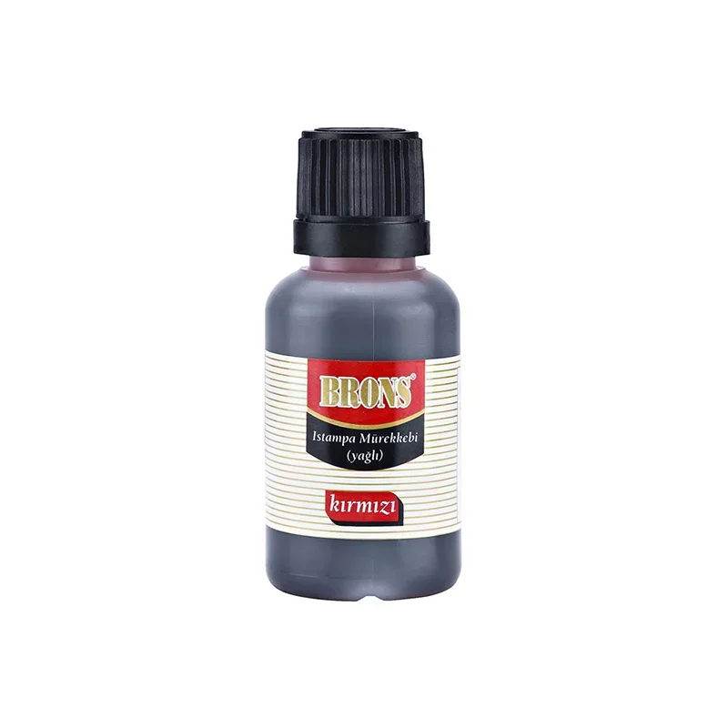 BRONS ISTAMPA MÜREKKEBİ KIRMIZI 30 cc BR-316