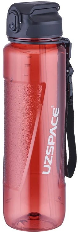 UZSPACE MATARA TRITAN PİPETLİ 6057 1000 ML KIRMIZI