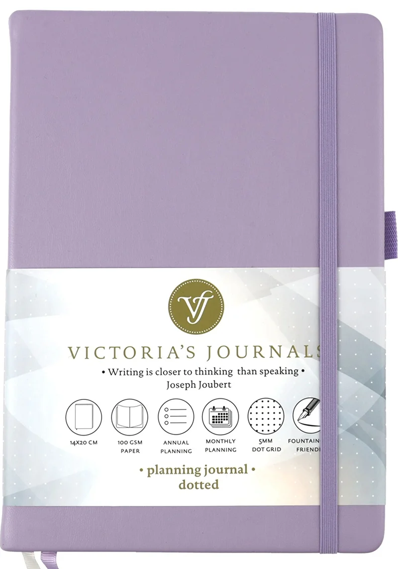 VJ DEFTER VENZI PLANLAYICI SERT KAPAK 14x20 Cm. 100 Gr. KREM 96 YP. NOKTALI LİLA 1052