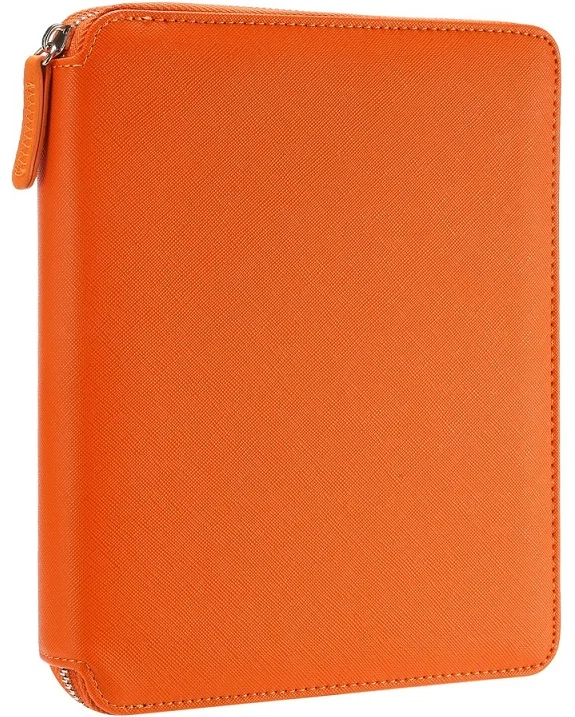 VJ DEFTER SOFIA ZIPPER FOLDER ORGANİZER 14.8x20 Cm. 120 Gr. 80 YP. ÇİZGİLİ TURUNCU 7623