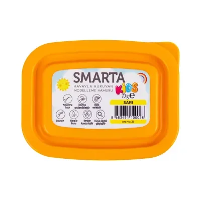 SMARTA KIDS MODELLEME HAMURU HAVA İLE KURUYAN 70 GR SARI 30000035