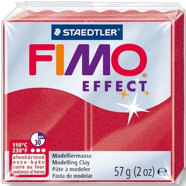 FIMO SOFT MODELLEME KİLİ 57 GR METALİK KIRMIZI 8020-28