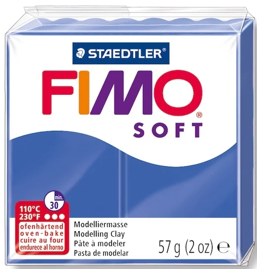 FIMO SOFT MODELLEME KİLİ 57 GR PARLAK MAVİ 8020-33 07