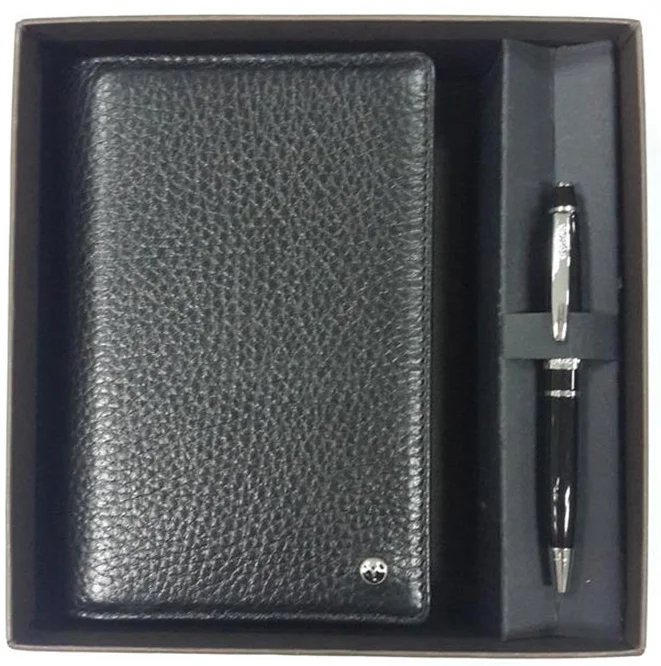 SCRIKSS NOTLUK (JOTTER) DR 2110-1 TOSCANA HAKİKİ DERİ SİYAH