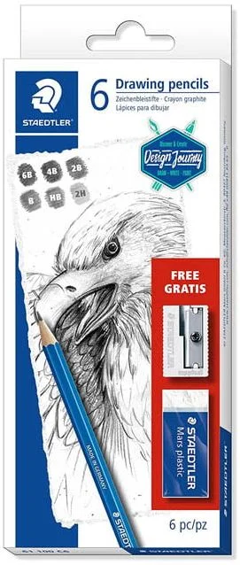 STAEDTLER KURŞUN KALEM DERECELİ MARS LUMOGRAPH SET  6 LI 61 100 C6