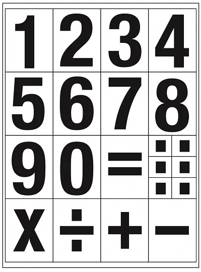 TANEX STICKER RAKAM 30 MM BOLD 2 ADET STC-518