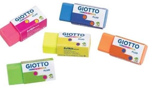 GIOTTO SİLGİ MİNİGOMMA FOSFORLU RENKLER 60 LI 241700
