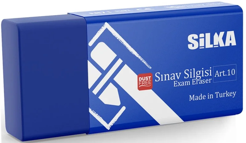 SİLKA SİLGİ SINAV MAVİ 30 LU ART.10