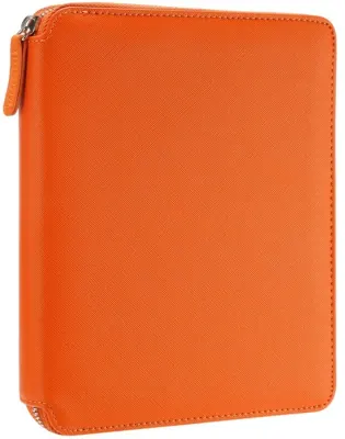 VJ DEFTER SOFIA ZIPPER FOLDER ORGANİZER 14.8x20 Cm. 120 Gr. 80 YP. NOKTALI TURUNCU 7753