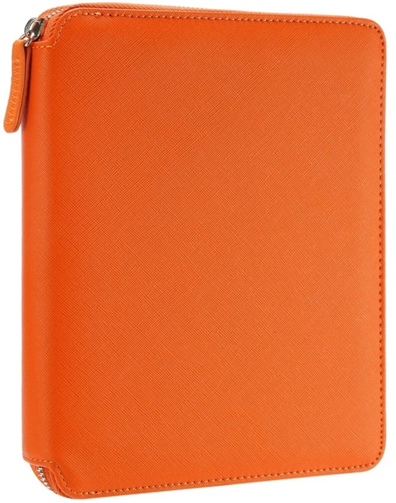 VJ DEFTER SOFIA ZIPPER FOLDER ORGANİZER 14.8x20 Cm. 120 Gr. 80 YP. NOKTALI TURUNCU 7753