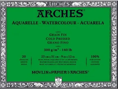 ARCHES SULU BOYA BLOĞU WC SP BL WHNA 23X31 300 GR 20 SF A1795060