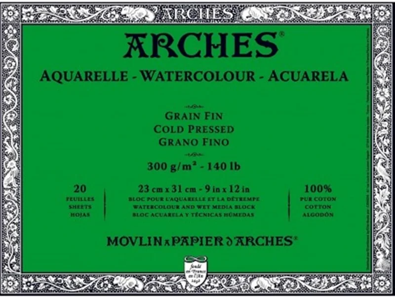 ARCHES SULU BOYA BLOĞU WC SP BL WHNA 23X31 300 GR 20 SF A1795060
