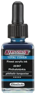 SCHMİNCKE AERO COLOR AKRİLİK MÜREKKEP 28 ML 847 PHTHALO TURQUOİSE 28847023