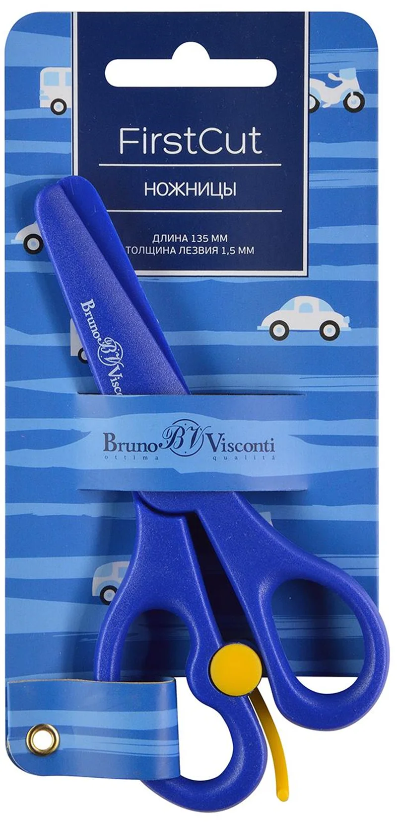 BRUNO VISCONTI ÇOCUK MAKASI FIRST CUT 13.5 Cm. PLASTIK GÖVDE VE SAP 60-0030