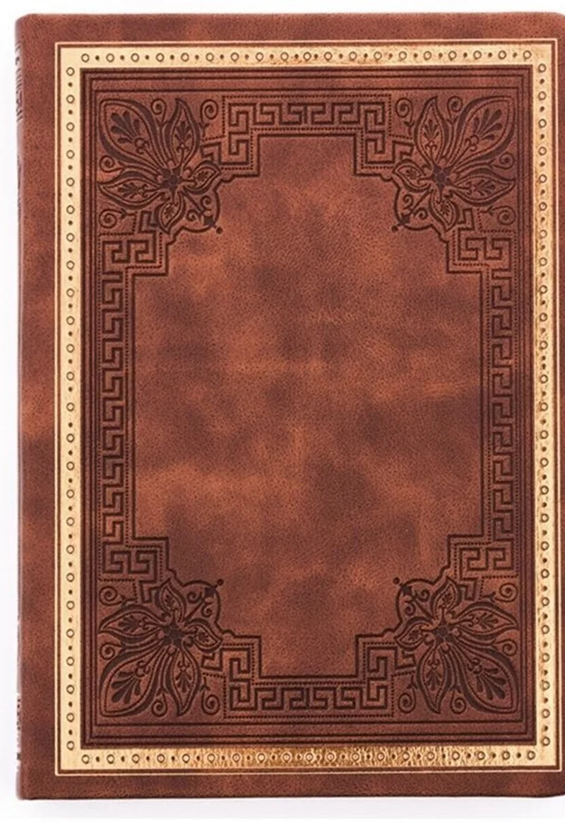 VJ DEFTER VINTAGE OLD BOOK SKETCH KAHVERENGİ 8699