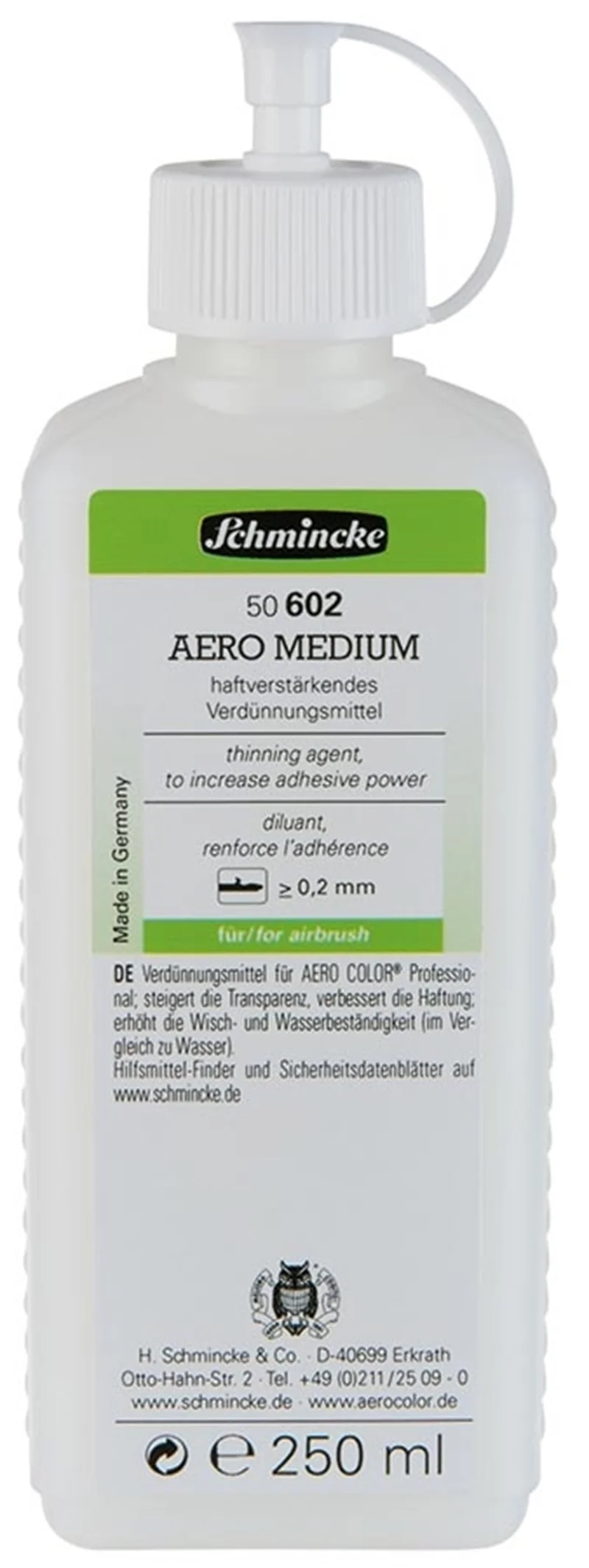 SCHMİNCKE MEDİUM 602 AERO MEDİUM PARLAKLIK ŞEFFAFLIK VE YAPIŞMA GÜCÜNÜ ARTIRAN İNCELTİCİ 250 ML 5060