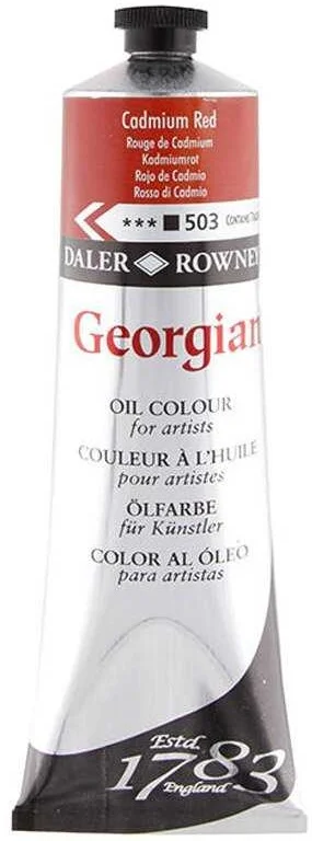DALER ROWNEY YAĞLI BOYA GEORGIAN GOC SERİSİ 225 ML CAD RED HUE 111225502