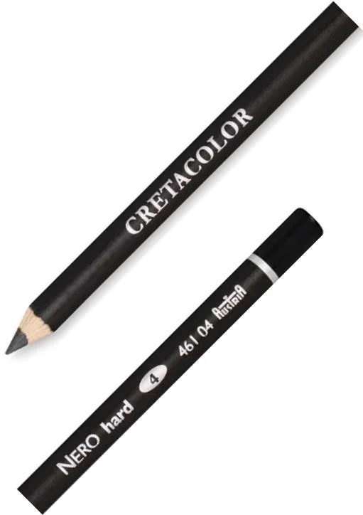 CRETACOLOR NERO PENCIL HARD YAĞLI KÖMÜR KALEM 46104