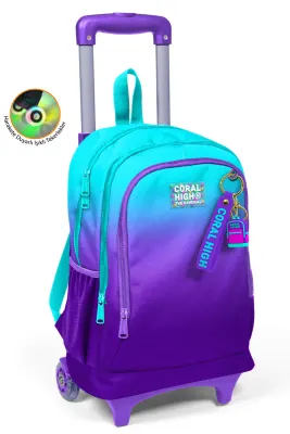 YAYGAN CORAL HIGH ÇEKÇEK SIRT ÇANTA(IŞIKLI TEKERLEK) 23963