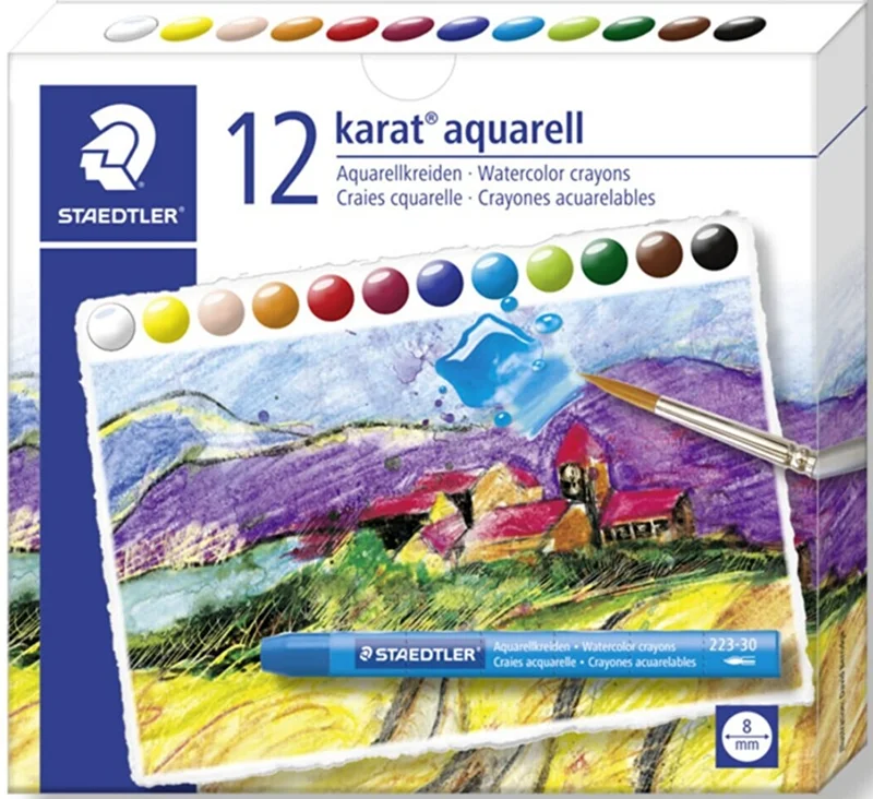STAEDTLER PASTEL BOYA KARAT WATERCOLOR 12 Lİ 223 C12