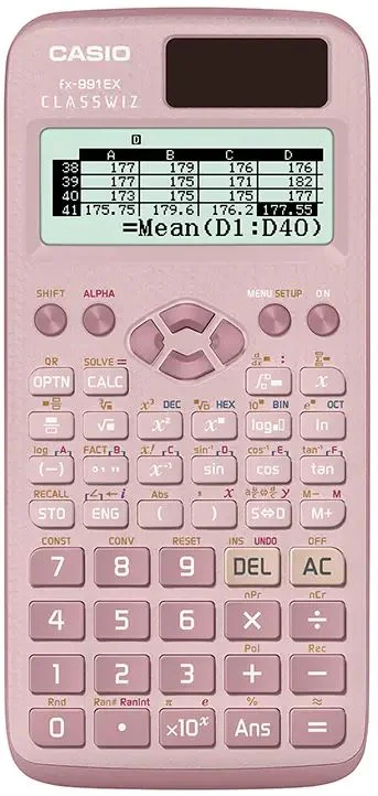 CASIO HESAP MAKİNESİ BİLİMSEL FX-991EX-PK PEMBE 552