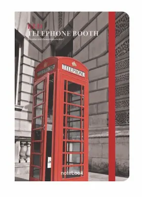 SCRIKSS NOTELOOK DEFTER RED TELEPHONE BOOTH A6 DÜZ