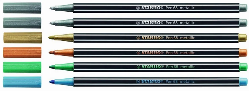 STABILO KEÇELİ KALEM PEN 68 SET  6 RENK METALİK 6806/8-11