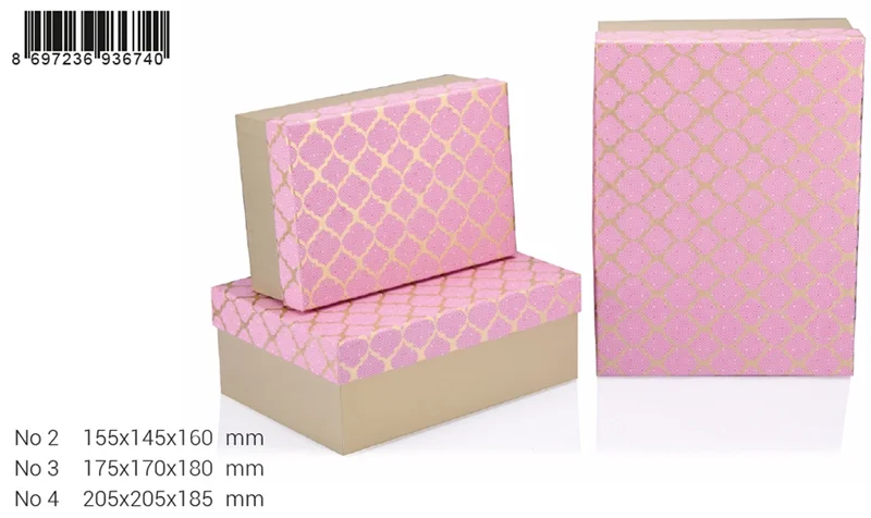 GIPTA KUTU SETİ 3 LÜ DİKDÖRTGEN BLUSH BX67400