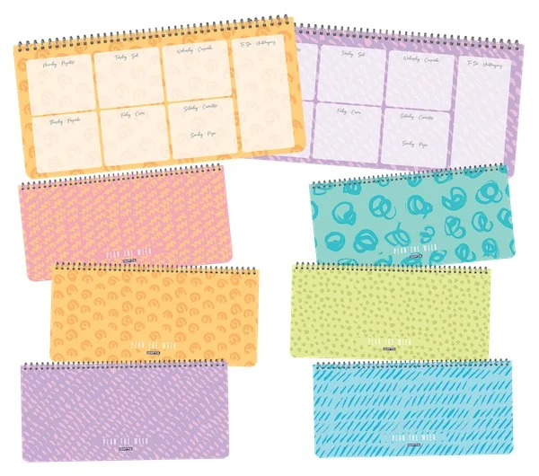 GIPTA DEFTER PLAN THE WEEK 13x27 SPİRALLİ KARTON KAPAK 54 YP.5678