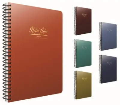 GIPTA DEFTER METAL NOTES A4 SPİRALLİ PP KAPAK 100 YP. KARELİ 4472 (Best)
