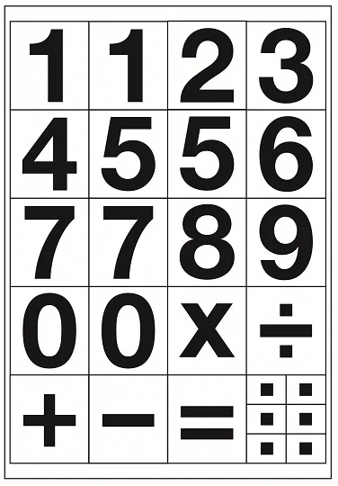 TANEX STICKER RAKAM 24 MM BOLD 2 ADET STC-514