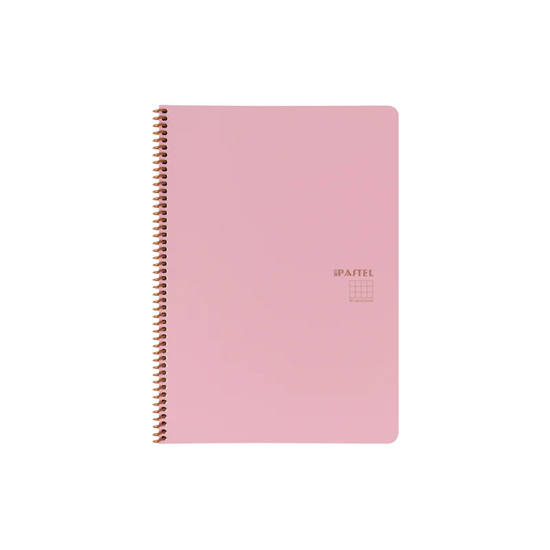 KESKİN DEFTER PASTEL NOTE 17x24 SPİRALLİ PP KAPAK 80 YP. DÜZ 327750-99