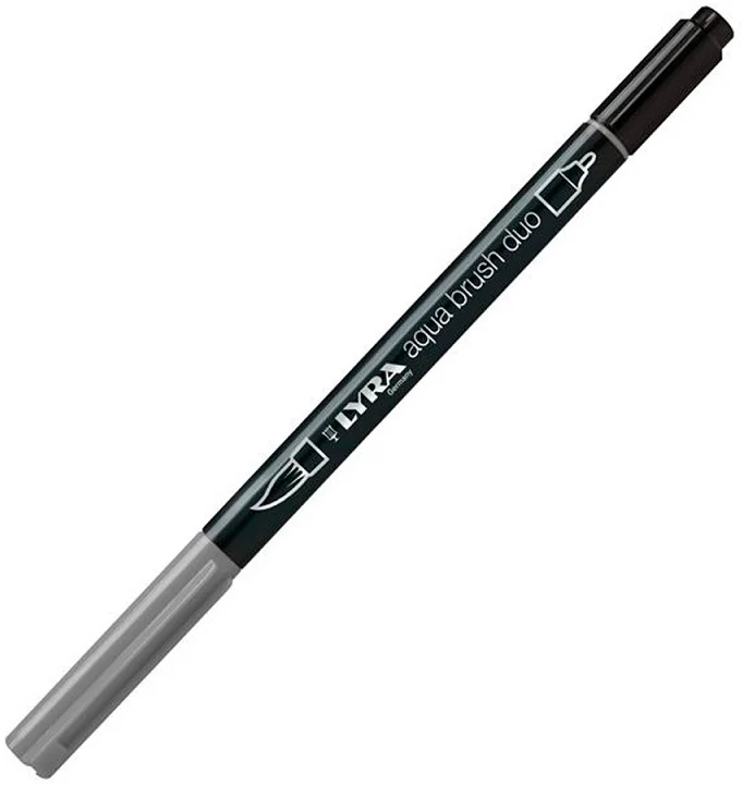 LYRA KEÇELİ KALEM AQUA BRUSH DUO FIRÇA UÇLU COLD GREY LIGHT L6520095