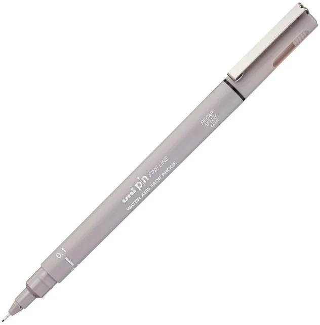 UNİ DRAWING PEN PIN01-200 0.1 AÇIK GRİ