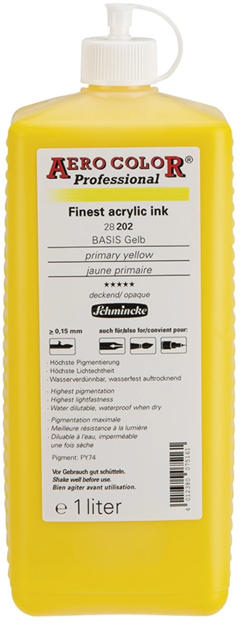SCHMİNCKE AERO COLOR AKRİLİK MÜREKKEP 1000 ML 202 PRİMARY YELLOW 28202029