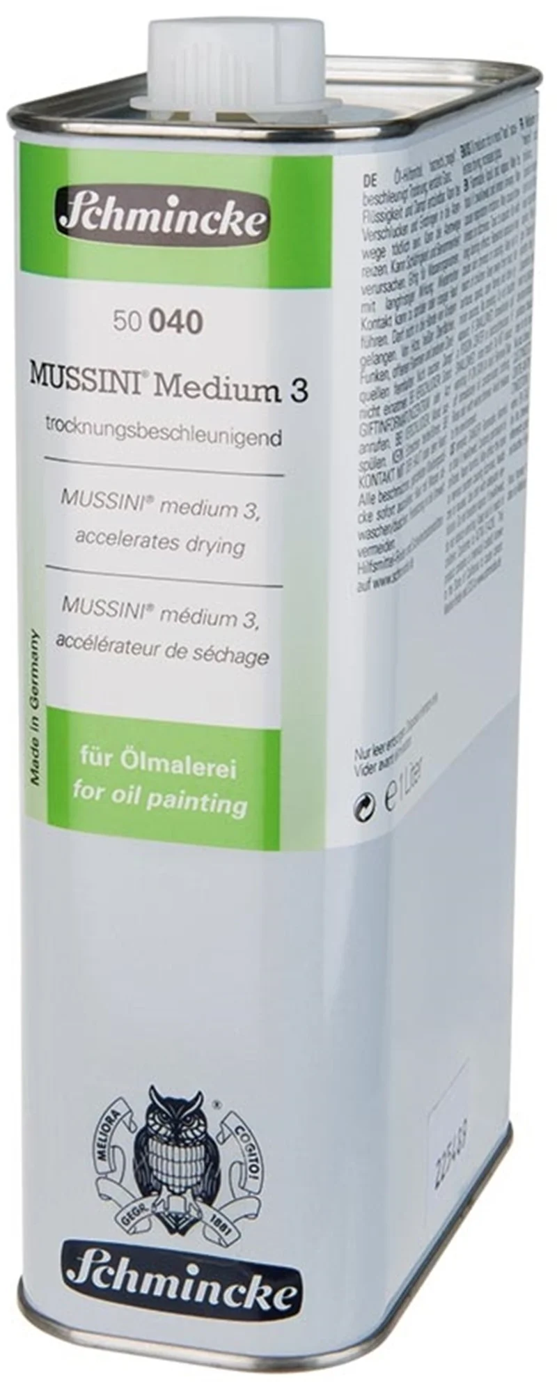 SCHMİNCKE MUSSINI MEDİUM 3 YAĞLI BOYA HIZLI KURUTUCU 1000 ML 50040 50040029