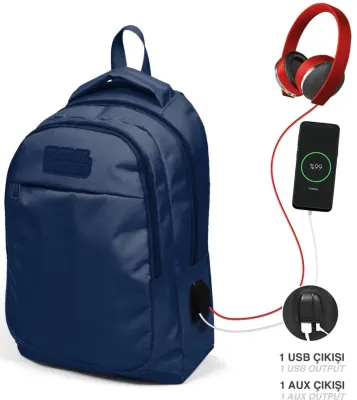 YAYGAN ÇANTA SIRT CORAL HIGH USB+AUX SOKETLİ 24313