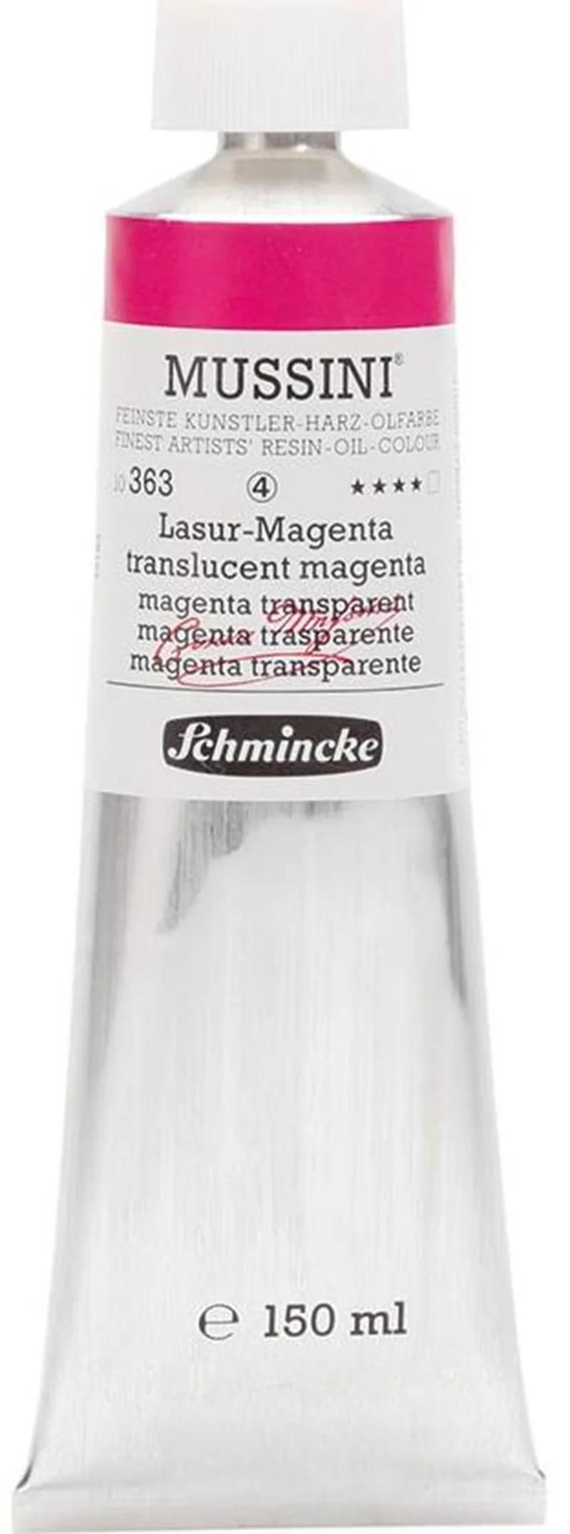 SCHMİNCKE MUSSİNİ ARTİST YAĞLI BOYA 150 ML SERİ 4 363 TRANSLUCENT MAGENTA 10363019