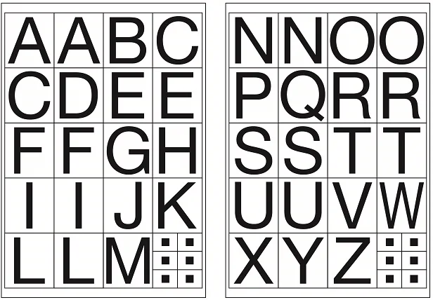 TANEX STICKER HARF (A-M) 24mm REGULAR 2 AD. STC-515